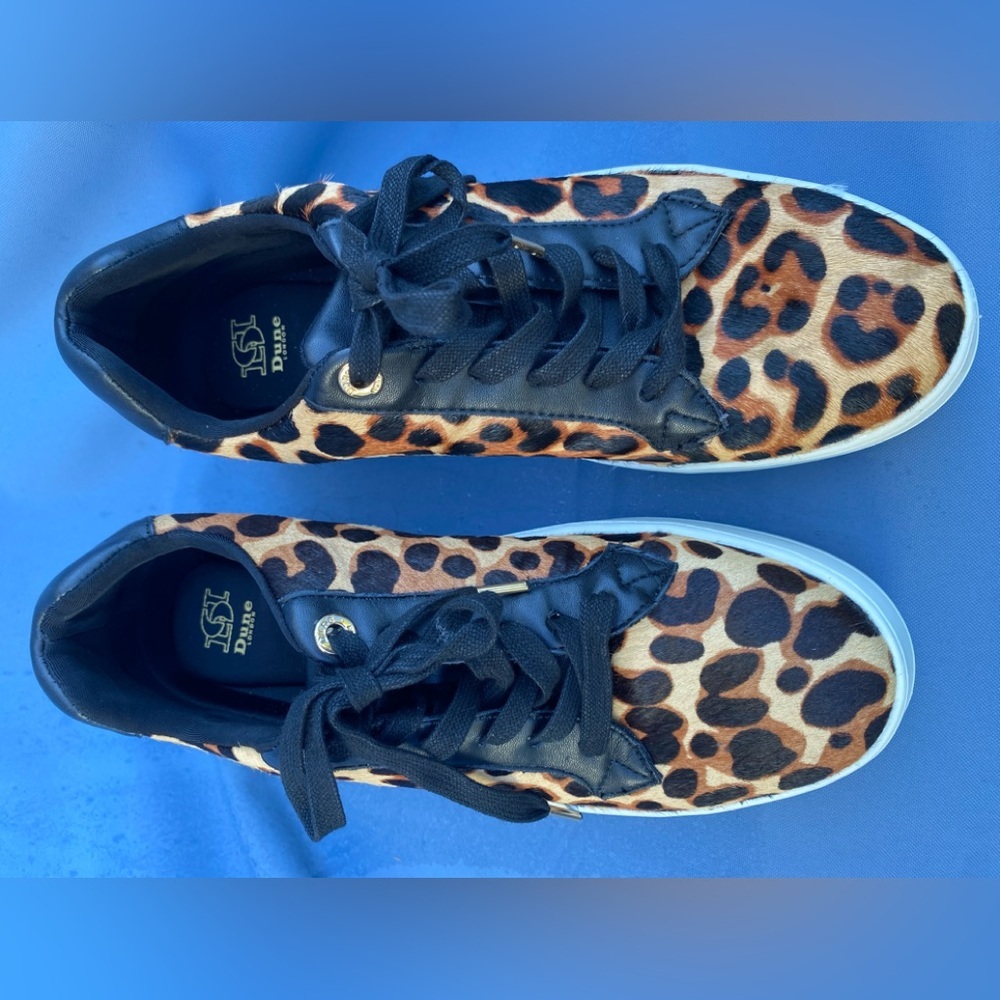 Dune London Episode Leopard Sneakers - Picture 2 of 12